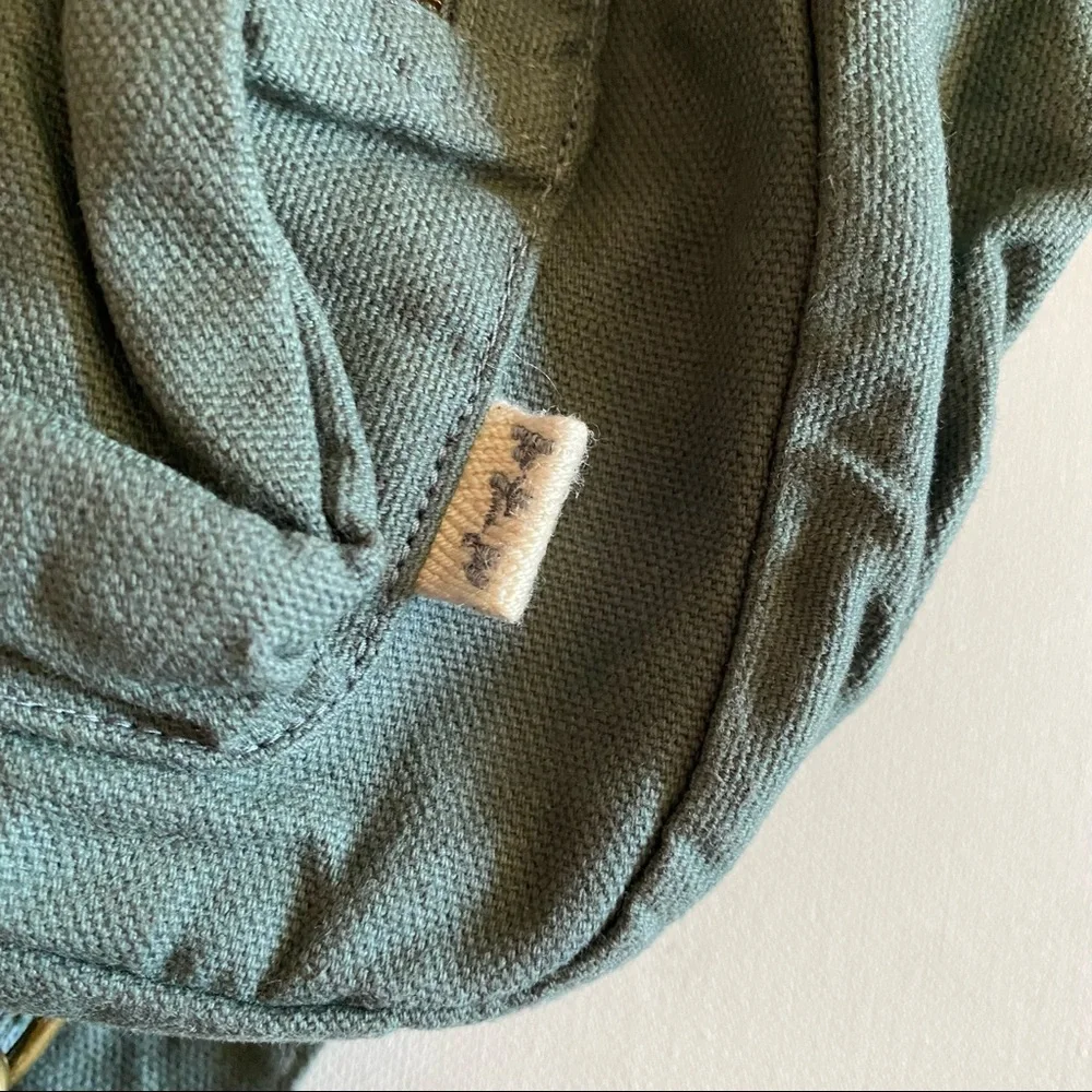 Numero 74 Children’s Clay Blue Backpack with Pockets and Mustard Tassels